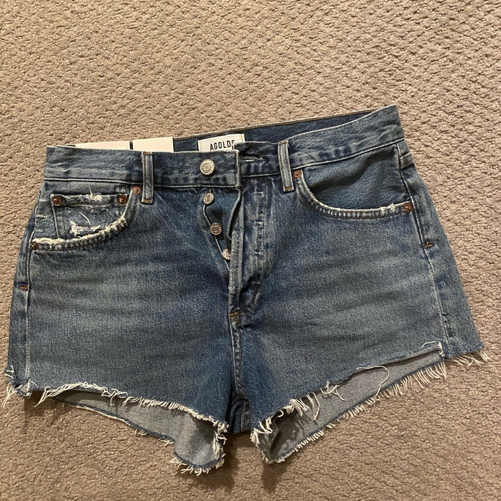 AGOLDE Parker denim shorts